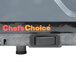 A close up of a Chef's Choice logo on a black box.