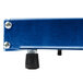 A blue rectangular Hatco heated shelf with a black handle.