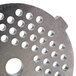 A Galaxy metal grinding plate with 1/8" holes.