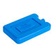 A blue plastic container with a lid and text for Cal-Mil cold packs.