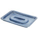 A blue plastic HS Inc. tamale server tray with a handle.