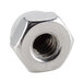 A stainless steel Nemco acorn nut with a hex head.