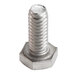 A stainless steel Nemco hex screw for vegetable prep units.