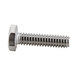 A close-up of a Nemco 1" hex head screw for vegetable prep units.