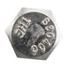 A silver hexagon-shaped screw with the number 7.