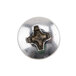 A close-up of a stainless steel Nemco screw with a cross on it.