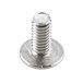 A close-up of a Nemco stainless steel screw.