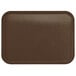 A brown rectangular Carlisle Glasteel tray.