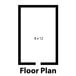 A floor plan for a large square room with a Norlake Kold Locker 8' x 12' x 6' 7" in the middle.