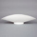 A white bowl with a curved edge.