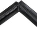 A black True magnetic door gasket with black and white strips.