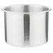 A silver stainless steel water pan for Vollrath soup marmites.