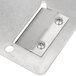 A stainless steel Nemco Straight Chip Twister front plate with screws.