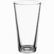 An Anchor Hocking rim tempered mixing glass with a white background.