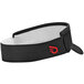 A black and white Headsweats visor with a red logo on the front.