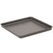 An American Metalcraft square pizza pan with a black hard coat.