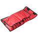 A red Tablecraft garnishing kit bag with black trim and a zipper.