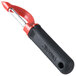 A Tablecraft FirmGrip garnishing tool with a red and black handle.