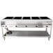 A Vollrath stainless steel electric hot food table with five pans.