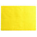A yellow rectangular Choice paper placemat with scalloped edges.