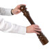 A person using a Chef Specialties Monarch Walnut pepper mill.