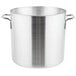 A large silver Vollrath aluminum stock pot with handles.