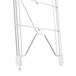 A Metro Erecta chrome wire upright with metal legs.