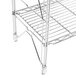 A Metro Erecta chrome wire upright with shelves.