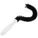 A black and white Thunder Group coffee decanter cleaning brush with a white handle.