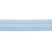 A light blue plastic tube with two ends.