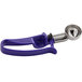 A purple Zeroll EZ Squeeze handle with silver accents.