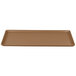 A brown rectangular tray.