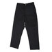 Chef Revival black chef trousers with a zipper on a white background.
