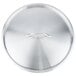 A Vollrath stainless steel lid with a handle.