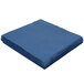 A stack of navy blue paper napkins.