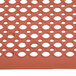 A red rubber Cactus Mat with holes in it.