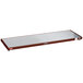 A rectangular metal Hatco heated shelf with a white surface.