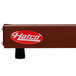 A rectangular copper heated shelf warmer with a red Hatco logo.