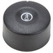 A black round Carnival King temperature control knob with a white circle on it.