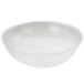 A clear acrylic bowl with pebble texture on the rim.
