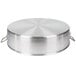 A silver round Town aluminum pan with two handles.