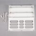 A white rectangular Curtron Pest-Pro BL200 UV flying insect control light with wires.