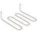 A set of three stainless steel Avantco bottom heaters for Panini grills.