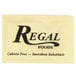 A close-up of a yellow Regal Sucralose packet.