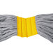 A Unger yellow and grey light duty microfiber tube mop head.