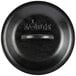 A Lodge black cast iron cover with a round handle.