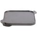 A Lodge rectangular cast iron griddle and grill pan with handles.