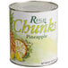 A #10 can of Regal Pineapple Chunks in natural juice with a white label.