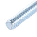 A close-up of a Nemco J-hook screw with a silver finish.