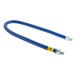 A blue flexible hose with a yellow label reading "Dormont Blue Hose" and two yellow connectors.